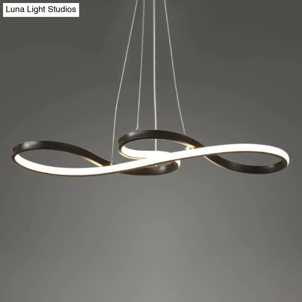 Metal Musical Note LED Pendant Chandelier - Table Suspension Lamp