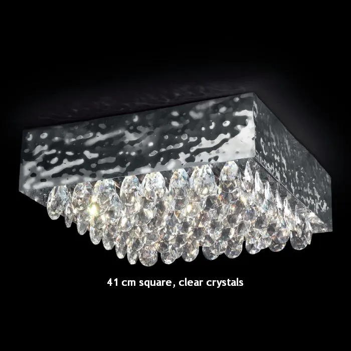 Modern crystal ceiling light in 4 colours