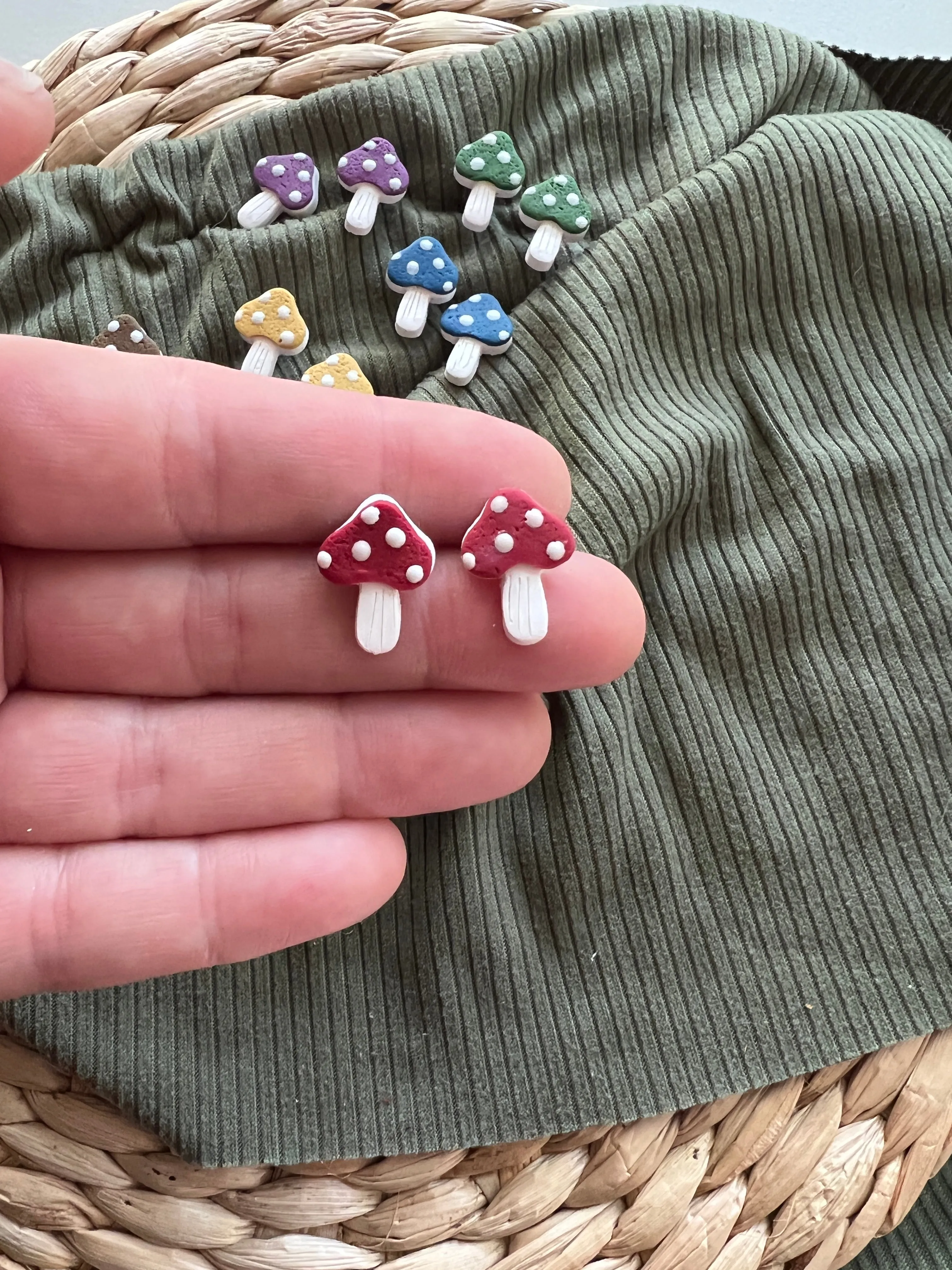 Mushroom | Clay Earrings