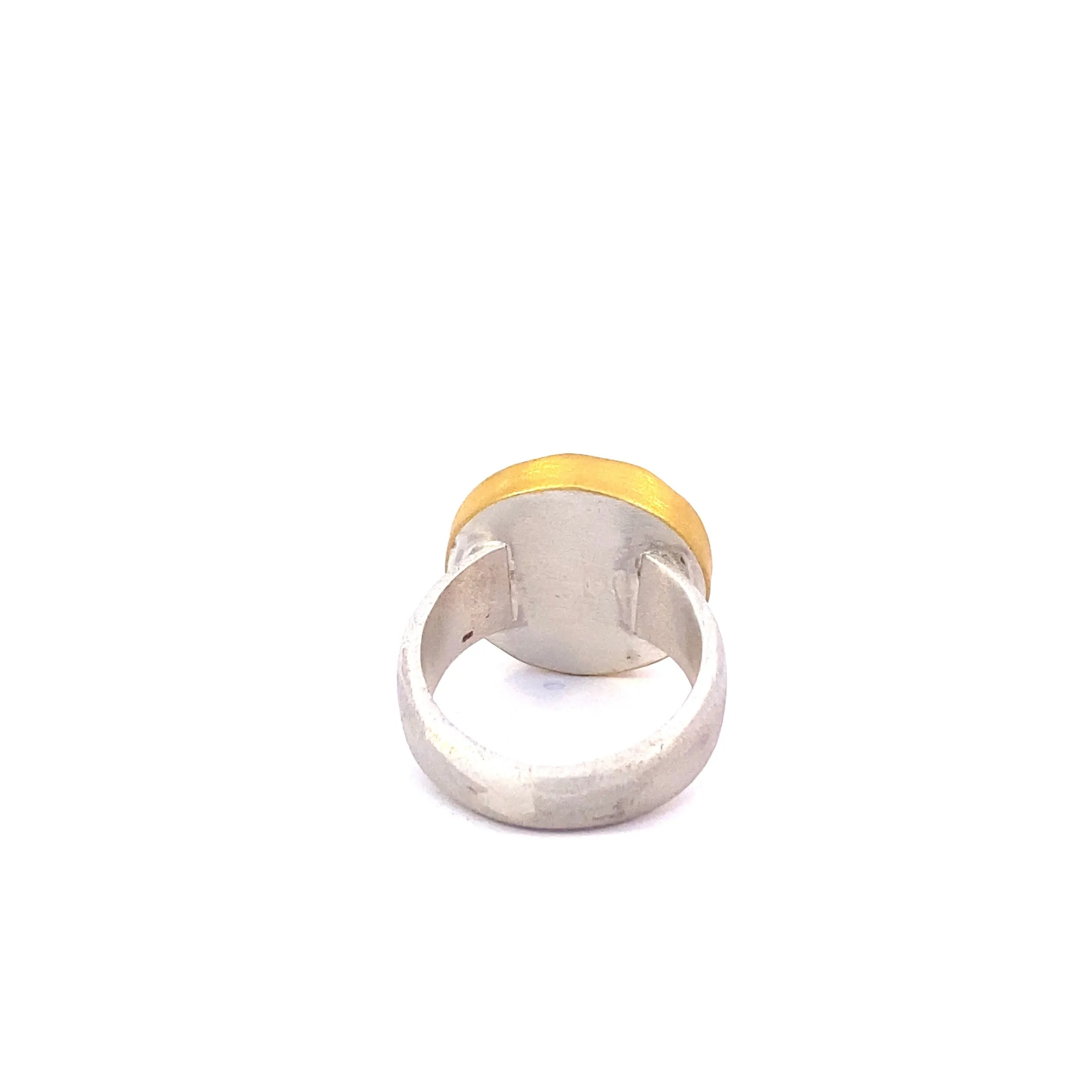 Nava Zahavi Yellow Gold Garnet Ring