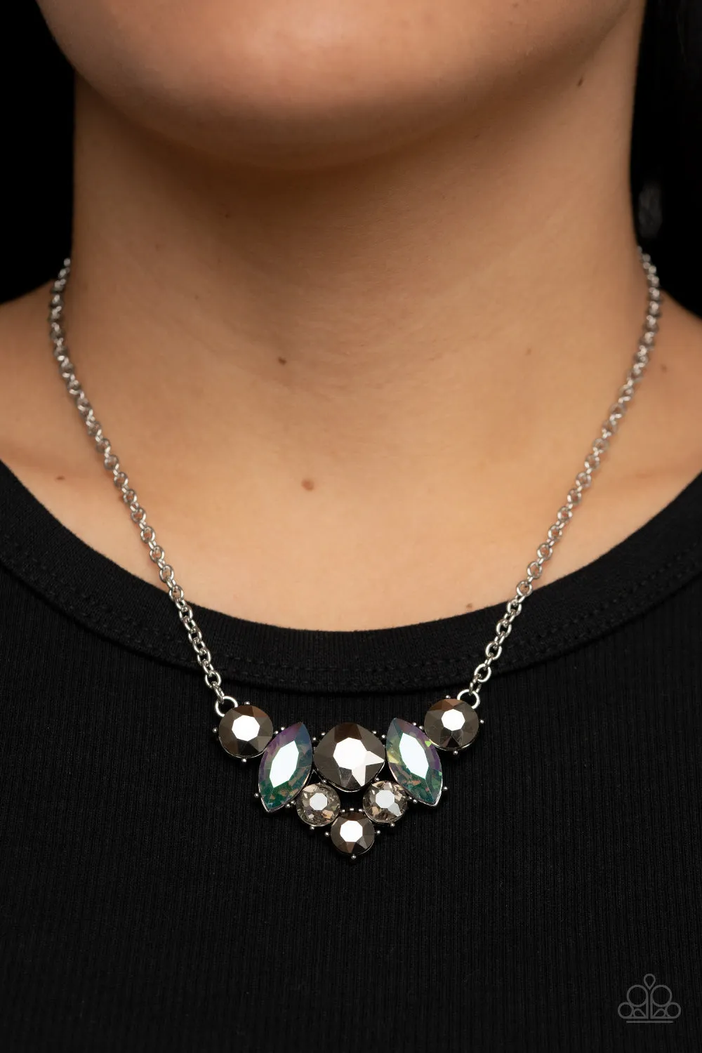 Necklaces Lavishly Loaded - Silver