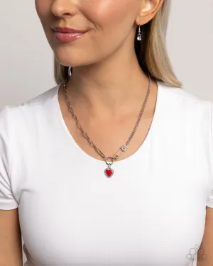 Necklaces Valuable Valor - Red VDAY