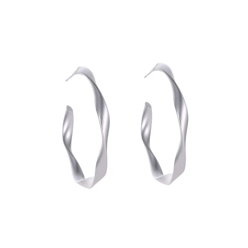 New Creative Simple Geometric Twisted Earrings