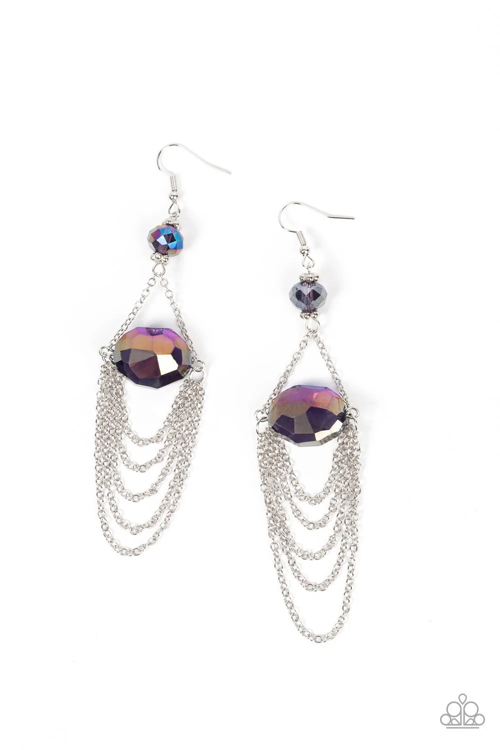 Open Door Jewelry - Ethereally Extravagant - Purple Earrings - Paparazzi Accessories