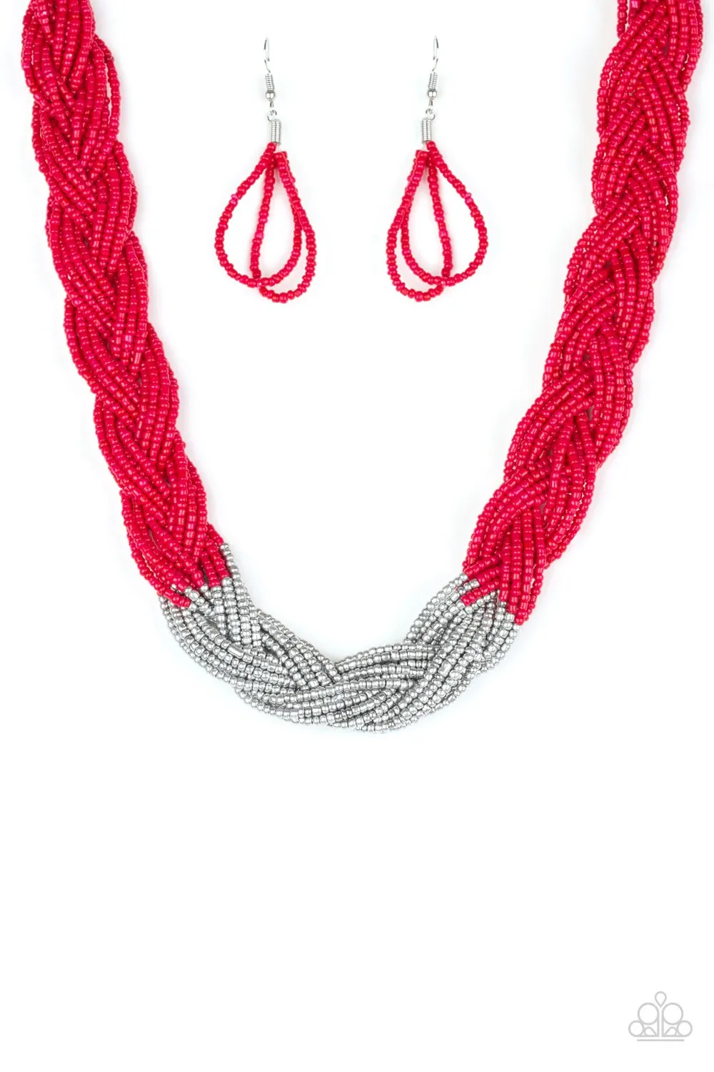 Paparazzi Necklace ~ Brazilian Brilliance - Red