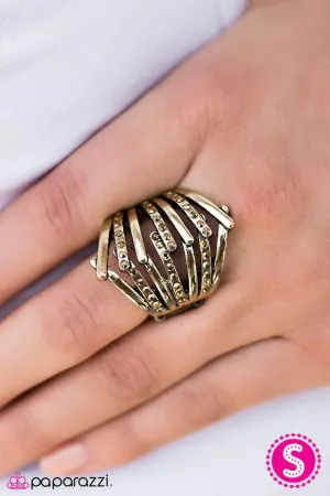 Paparazzi Ring ~ A Stitch In Time - Brass