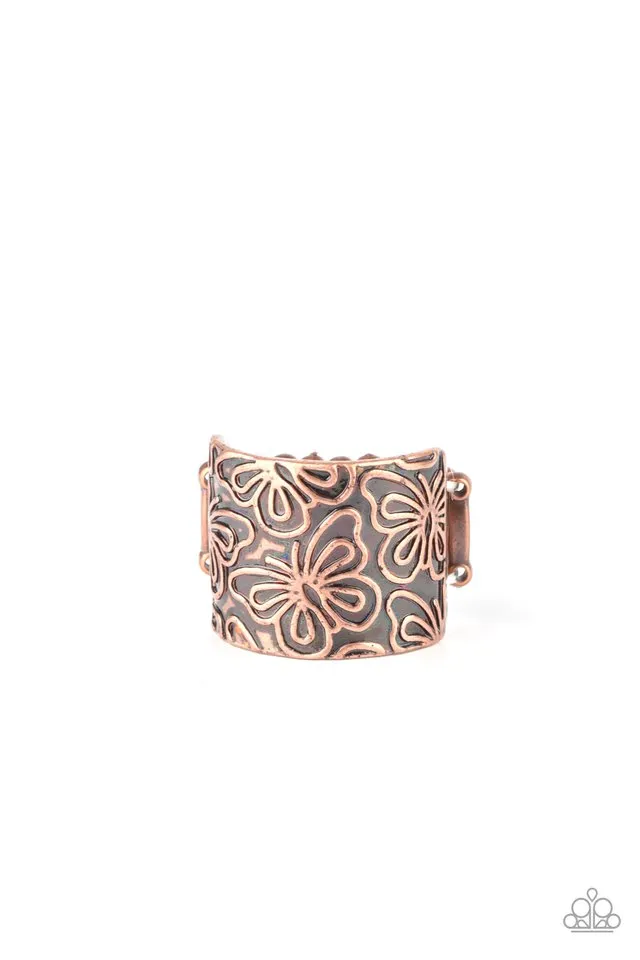 Paparazzi Ring ~ Butterfly Bayou - Copper