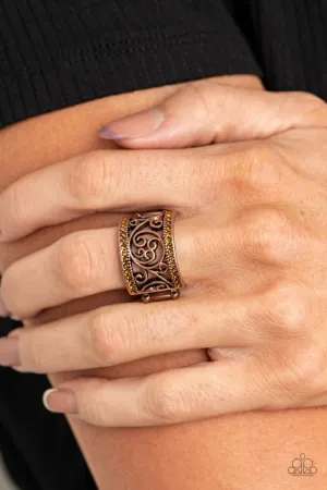 Paparazzi Ring ~ Regal Reflections - Copper