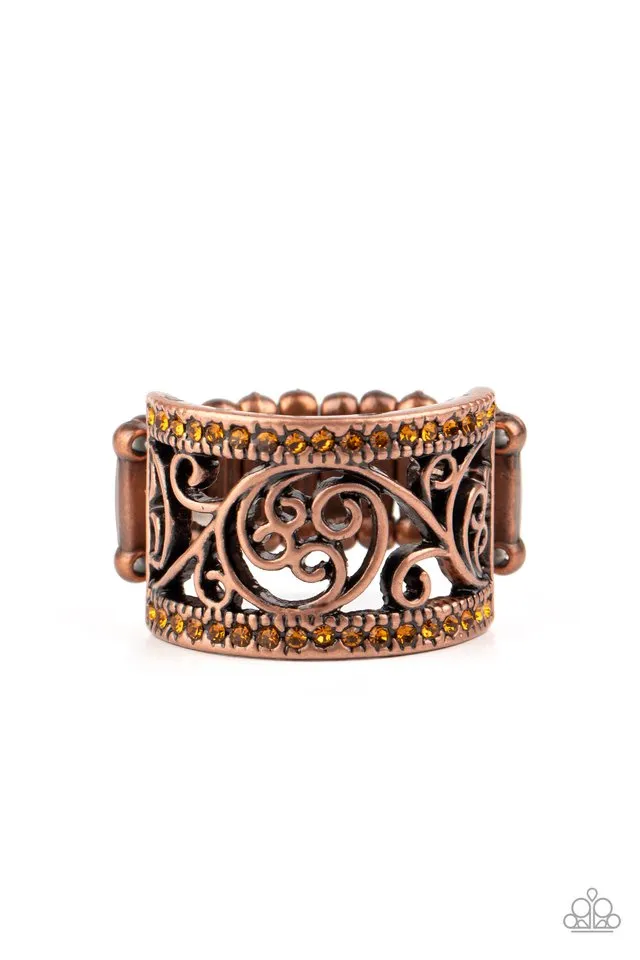 Paparazzi Ring ~ Regal Reflections - Copper