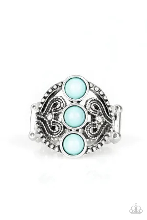 Paparazzi Ring ~ Triple Whammy - Blue