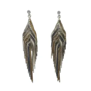 Payton Tassel Chandelier Statement Earrings