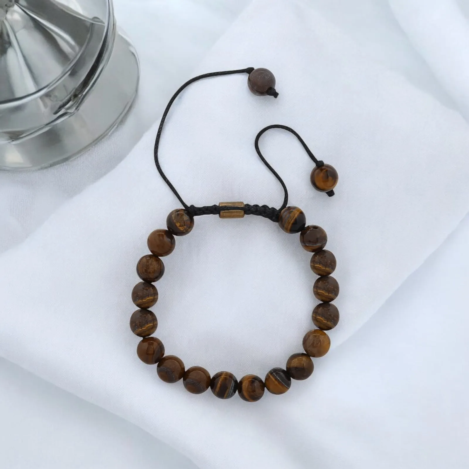 Real Tiger Eye Healing Bracelet For Courage, Creativity & Chakra Healing