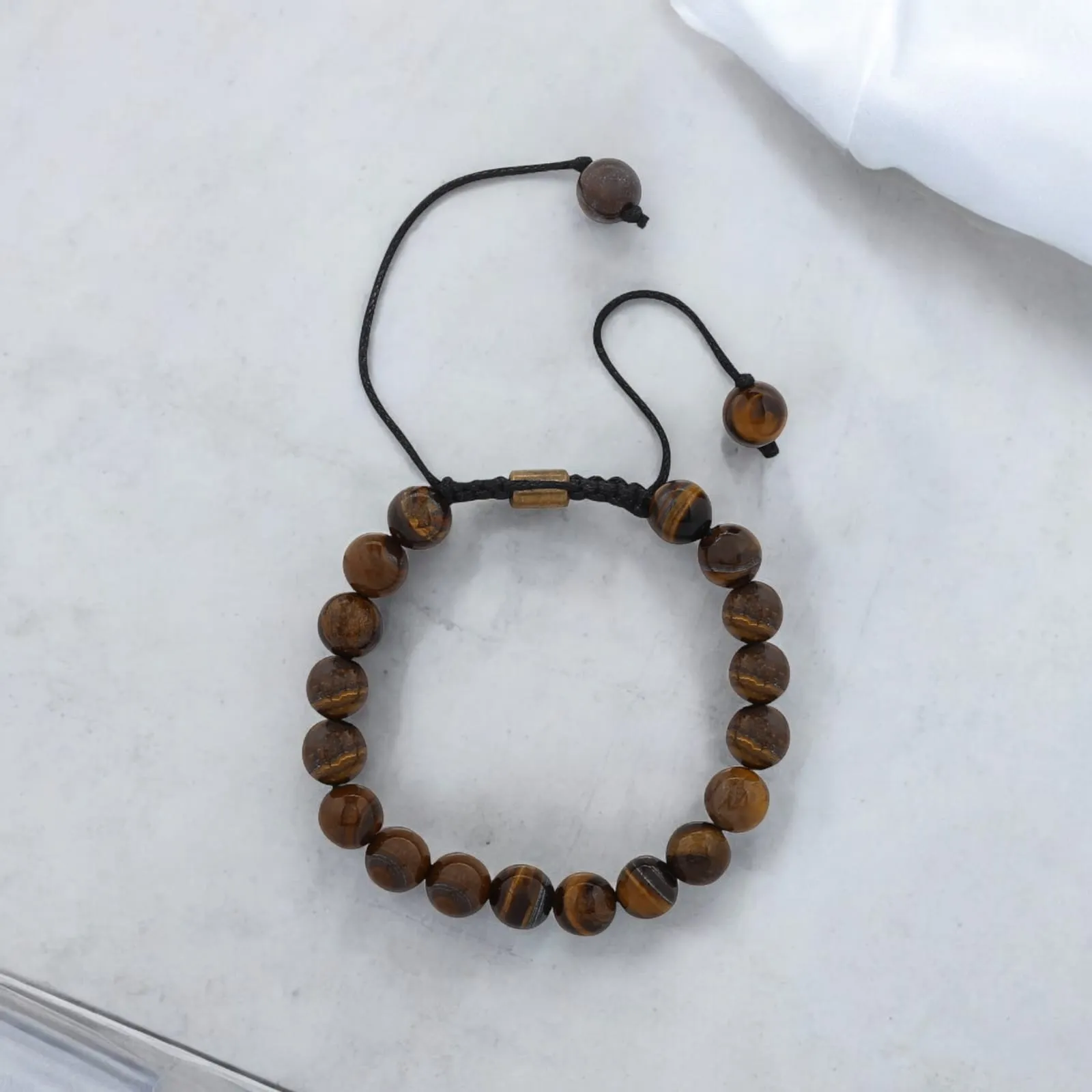 Real Tiger Eye Healing Bracelet For Courage, Creativity & Chakra Healing