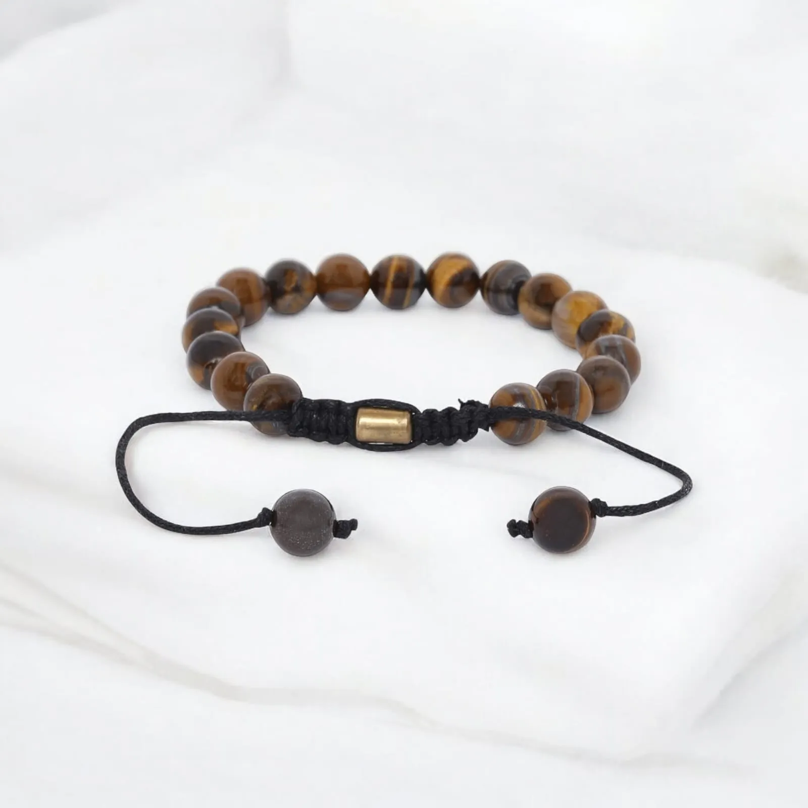 Real Tiger Eye Healing Bracelet For Courage, Creativity & Chakra Healing