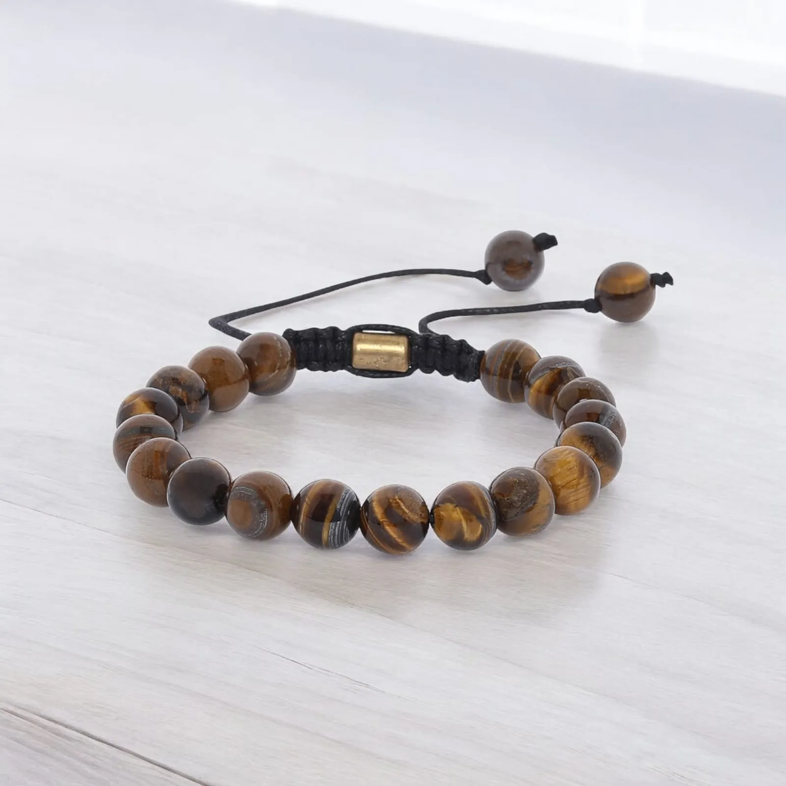 Real Tiger Eye Healing Bracelet For Courage, Creativity & Chakra Healing