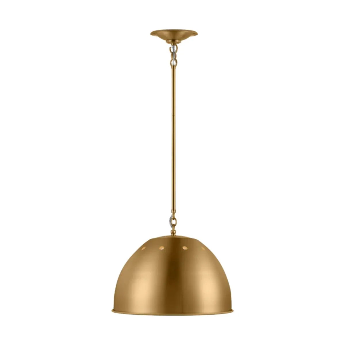 Robbie 15 in. Pendant Light Brushed Brass Finish