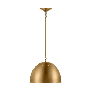 Robbie 15 in. Pendant Light Brushed Brass Finish