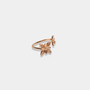 rose gold Nature's Winged ring