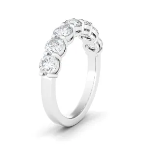 Round Brilliant Half Eternity Diamond Band