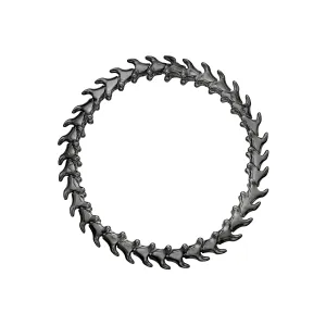 Serpent's Trace Slim Bracelet - Silver Black Rhodium