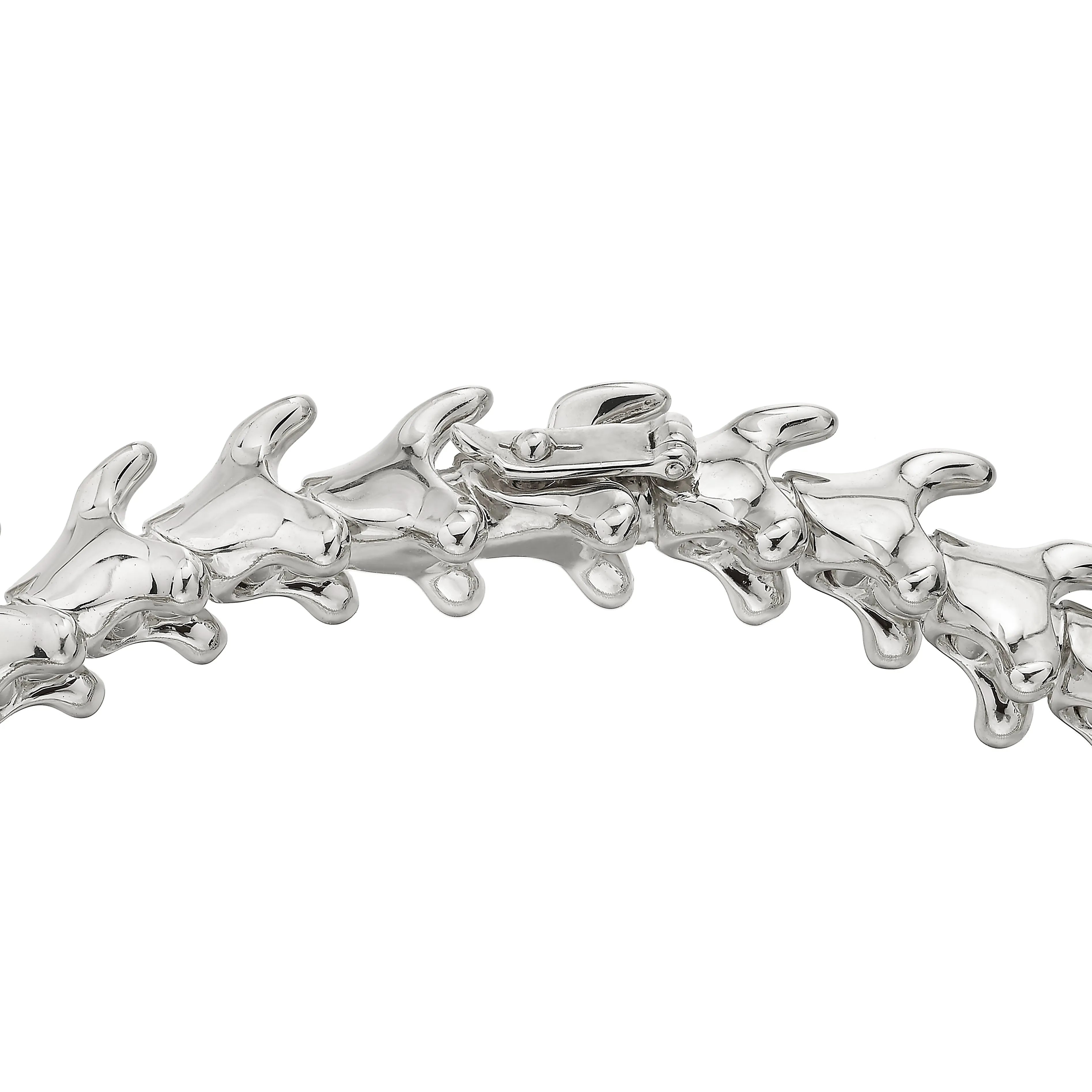 Serpent's Trace Slim Bracelet - Silver