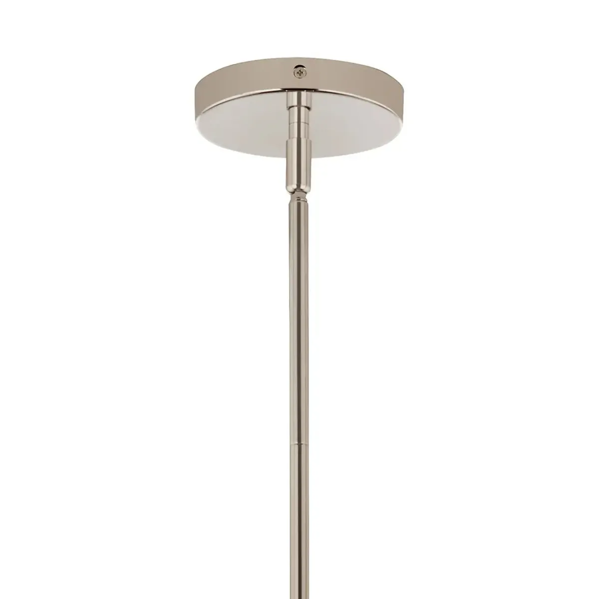 Silvarious 17" 3-Light Convertible Pendant Light with Clear Glass, Polished Nickel Finish