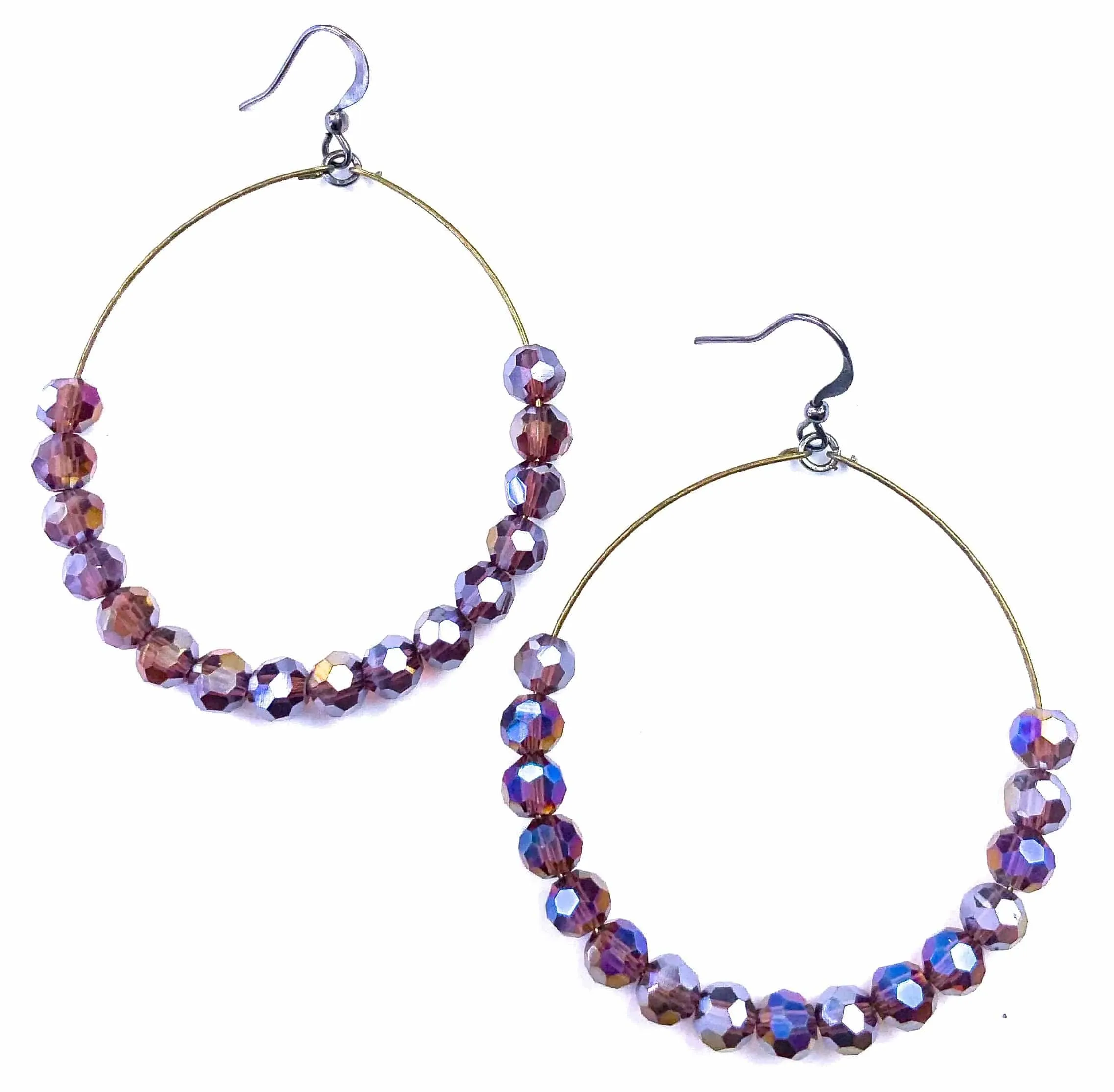 Simple Beaded Drop Earrings