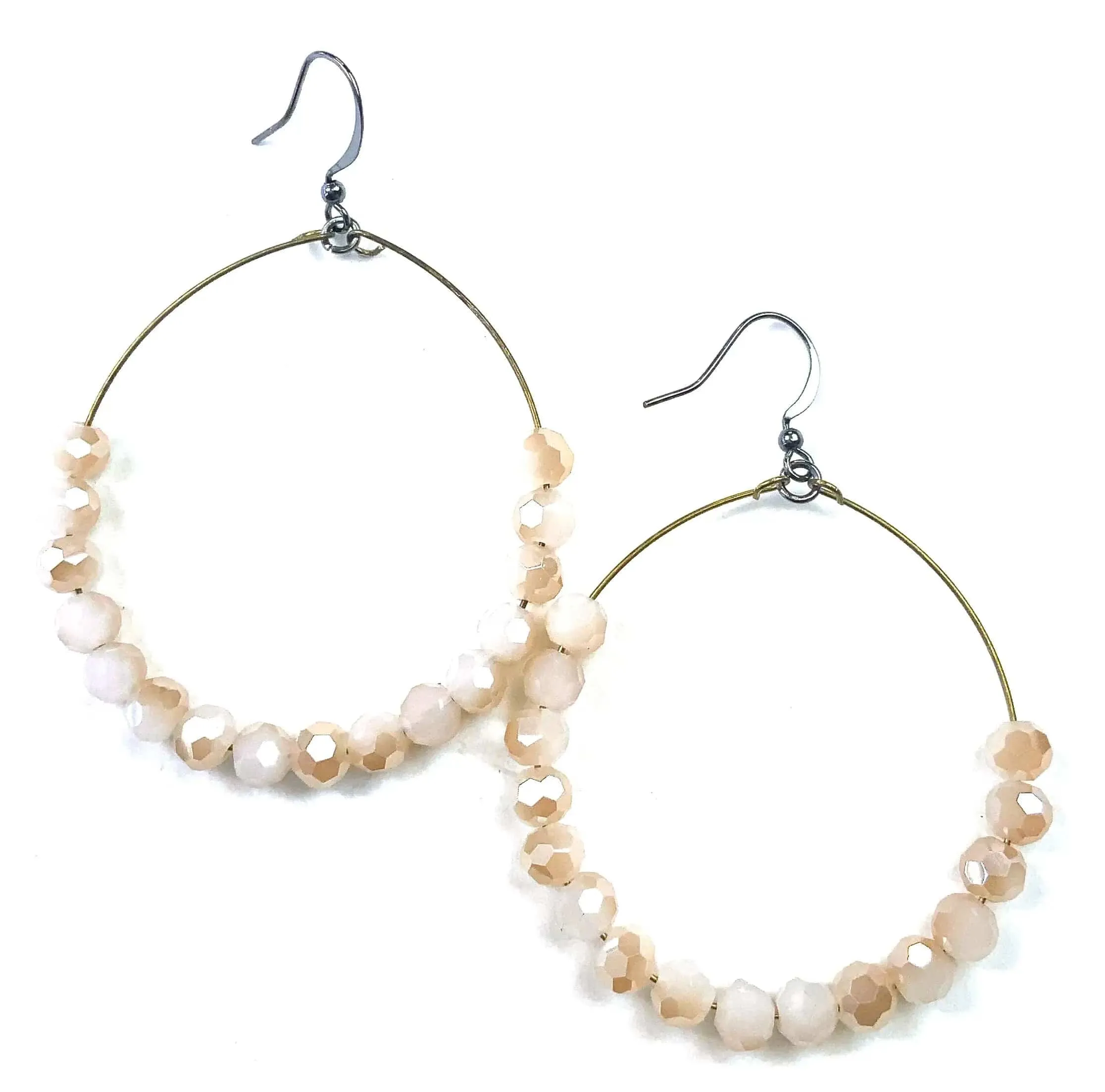 Simple Beaded Drop Earrings