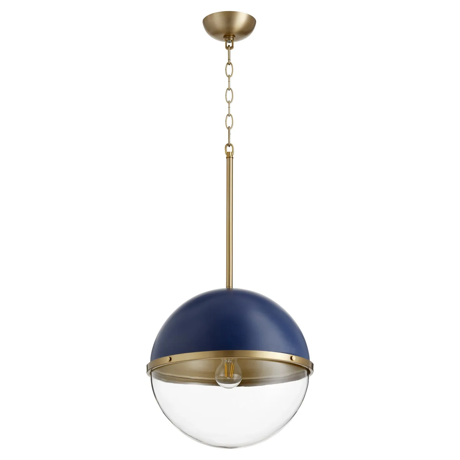 Soft Contemporary Pendant in Blue