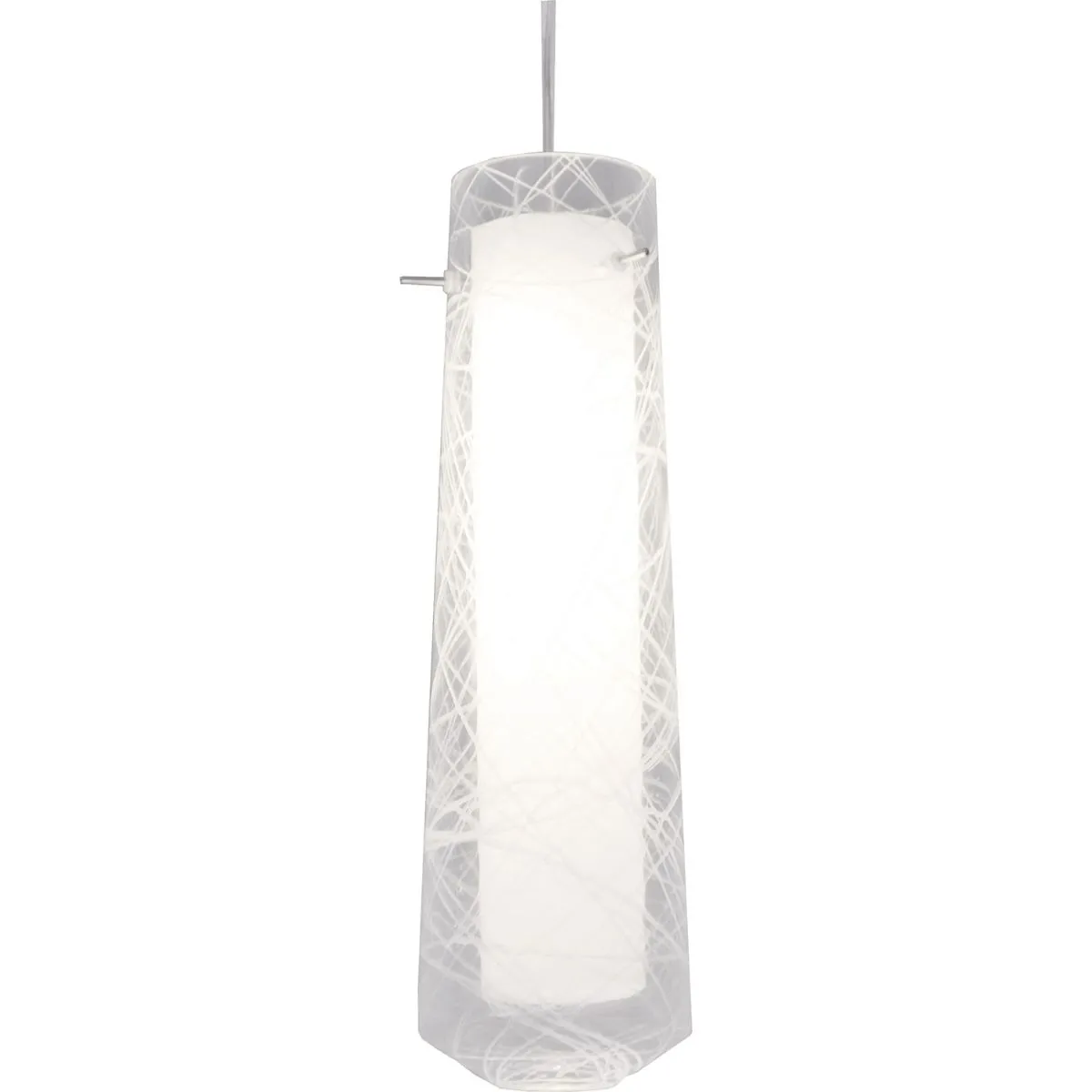 Spun 5 in. LED Pendant Light 3000K Satin Nickel Finish 120V, Clear Shade