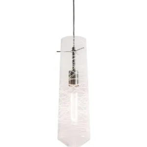 Spun 5 in. Pendant Light Satin Nickel Finish Clear Shade