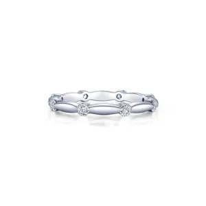 Stackable Wave Eternity Band