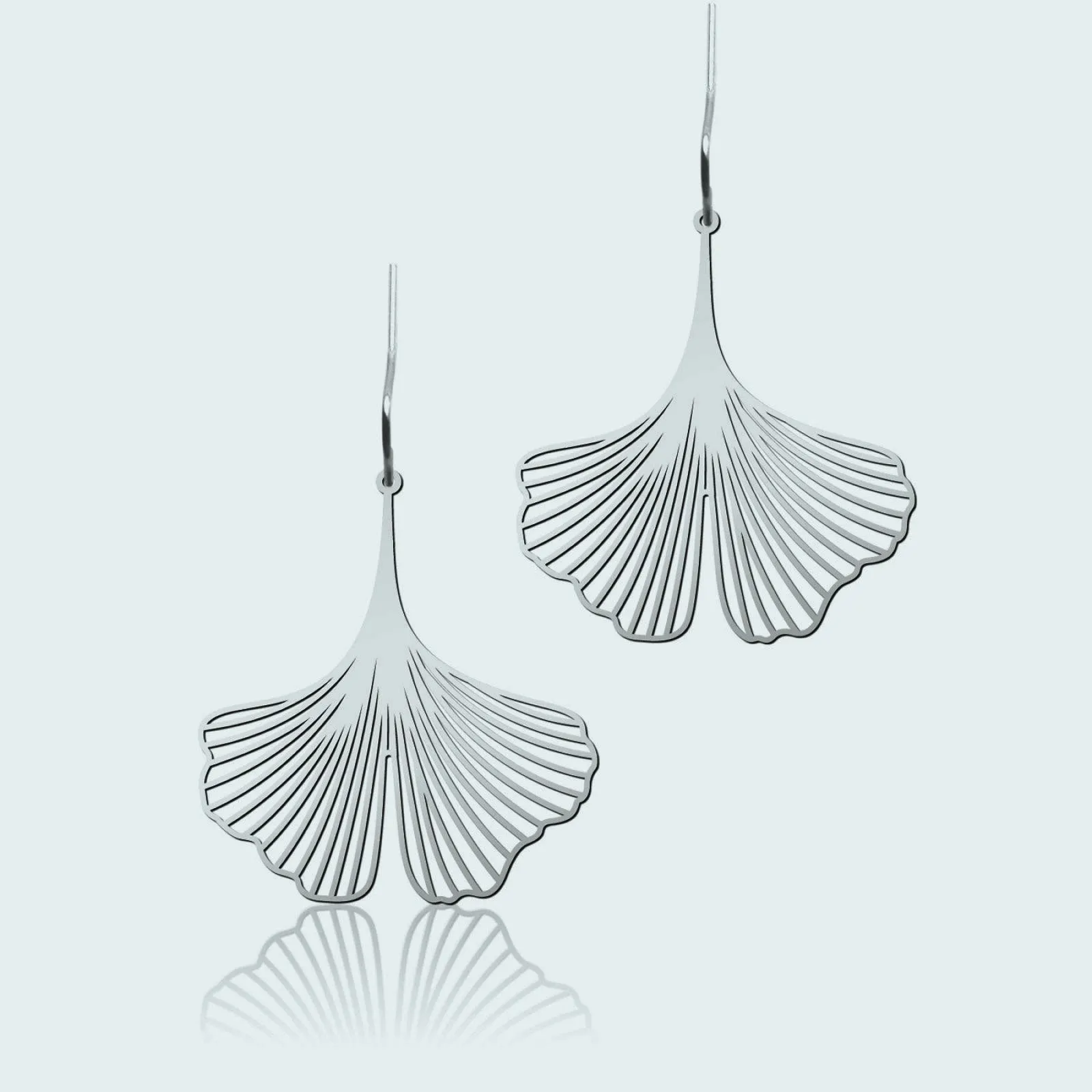 Stainless Steel Earrings - Ginkgo