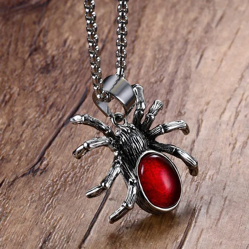 Stainless Steel Spider Necklace