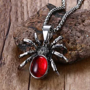 Stainless Steel Spider Necklace