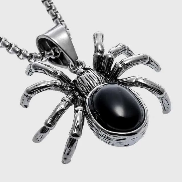 Stainless Steel Spider Necklace