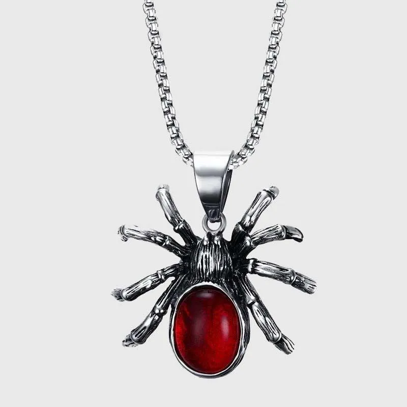 Stainless Steel Spider Necklace