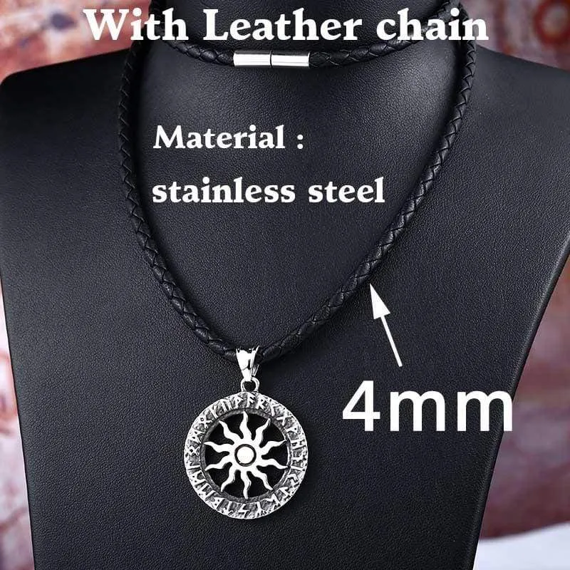 Steel soldier fashion hot sale  Norse viking pendant necklace stainless steel jewelry