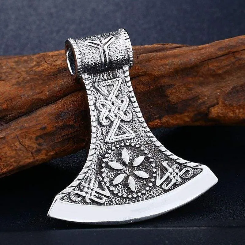 Steel soldier fashion hot sale  Norse viking pendant necklace stainless steel jewelry