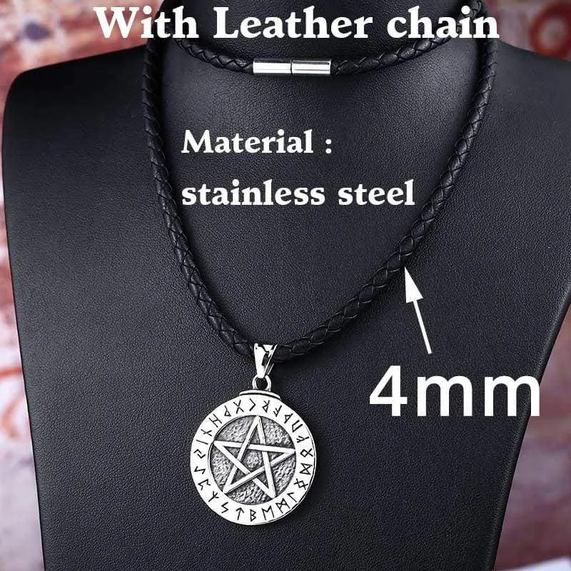 Steel soldier fashion hot sale  Norse viking pendant necklace stainless steel jewelry