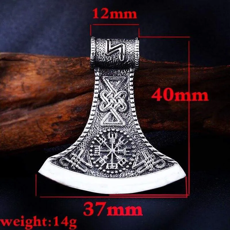 Steel soldier fashion hot sale  Norse viking pendant necklace stainless steel jewelry