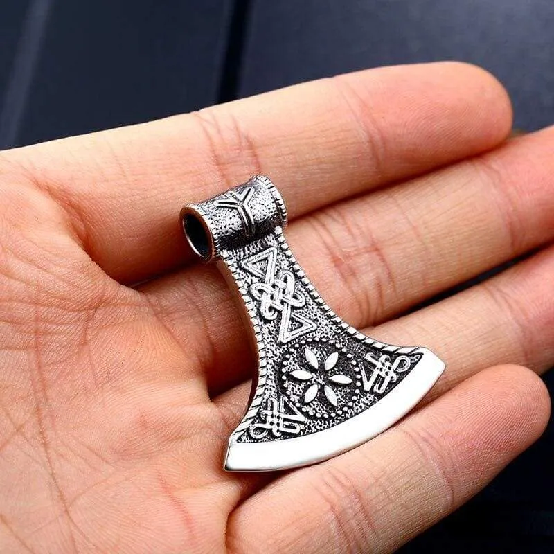 Steel soldier fashion hot sale  Norse viking pendant necklace stainless steel jewelry