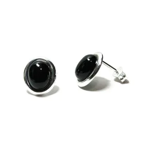 Sterling Silver Black Onyx Earrings