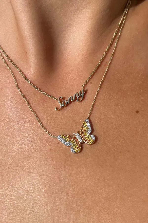 Sunshine Butterfly Necklace