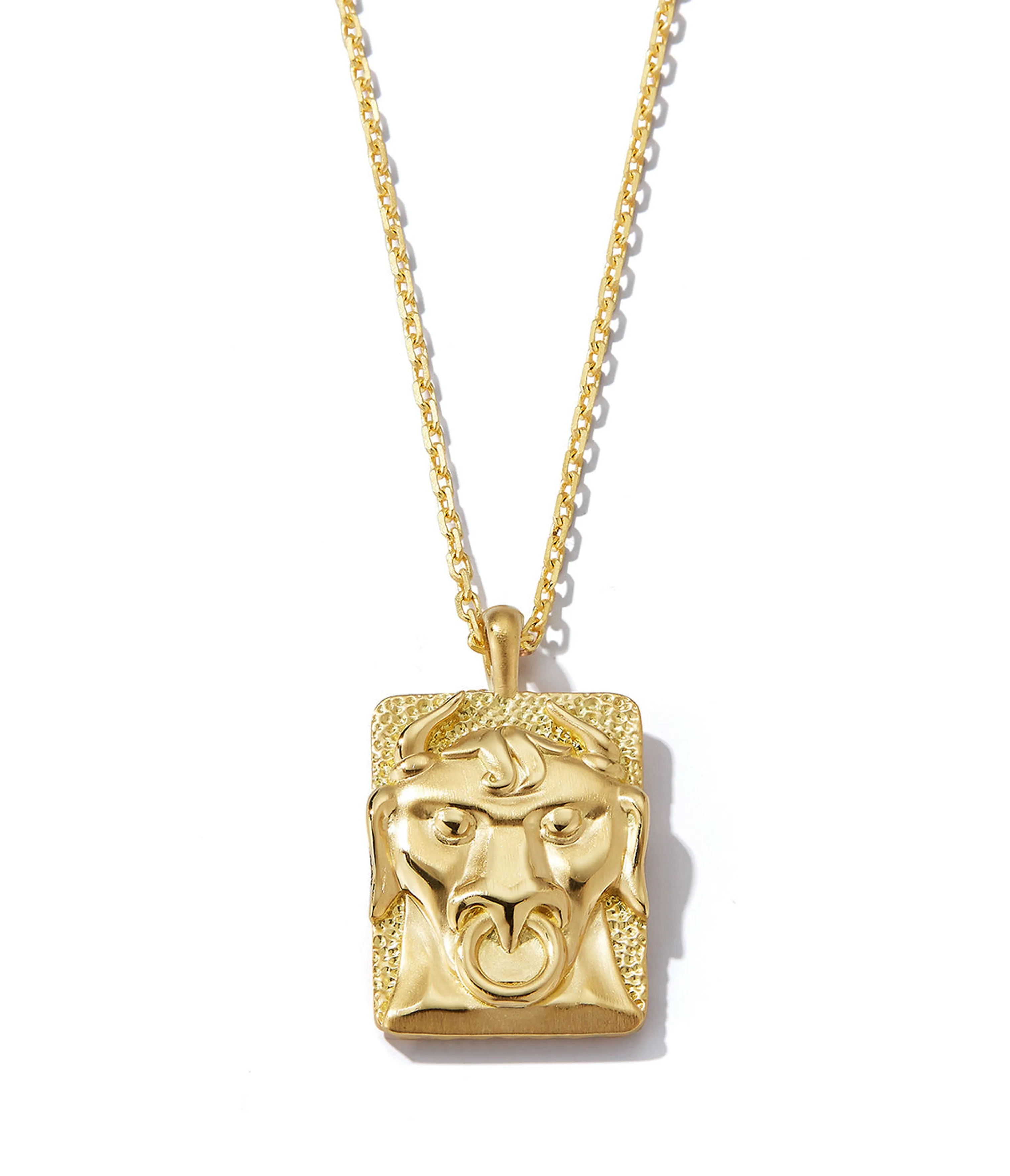 Taurus Zodiac Pendant Necklace, Diamonds