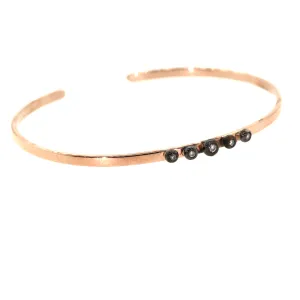 Thin Bezeled Cuff Bracelet