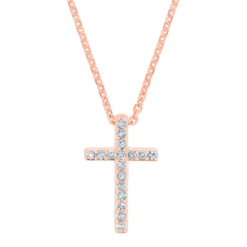 Tranquil Cross Diamond Necklace