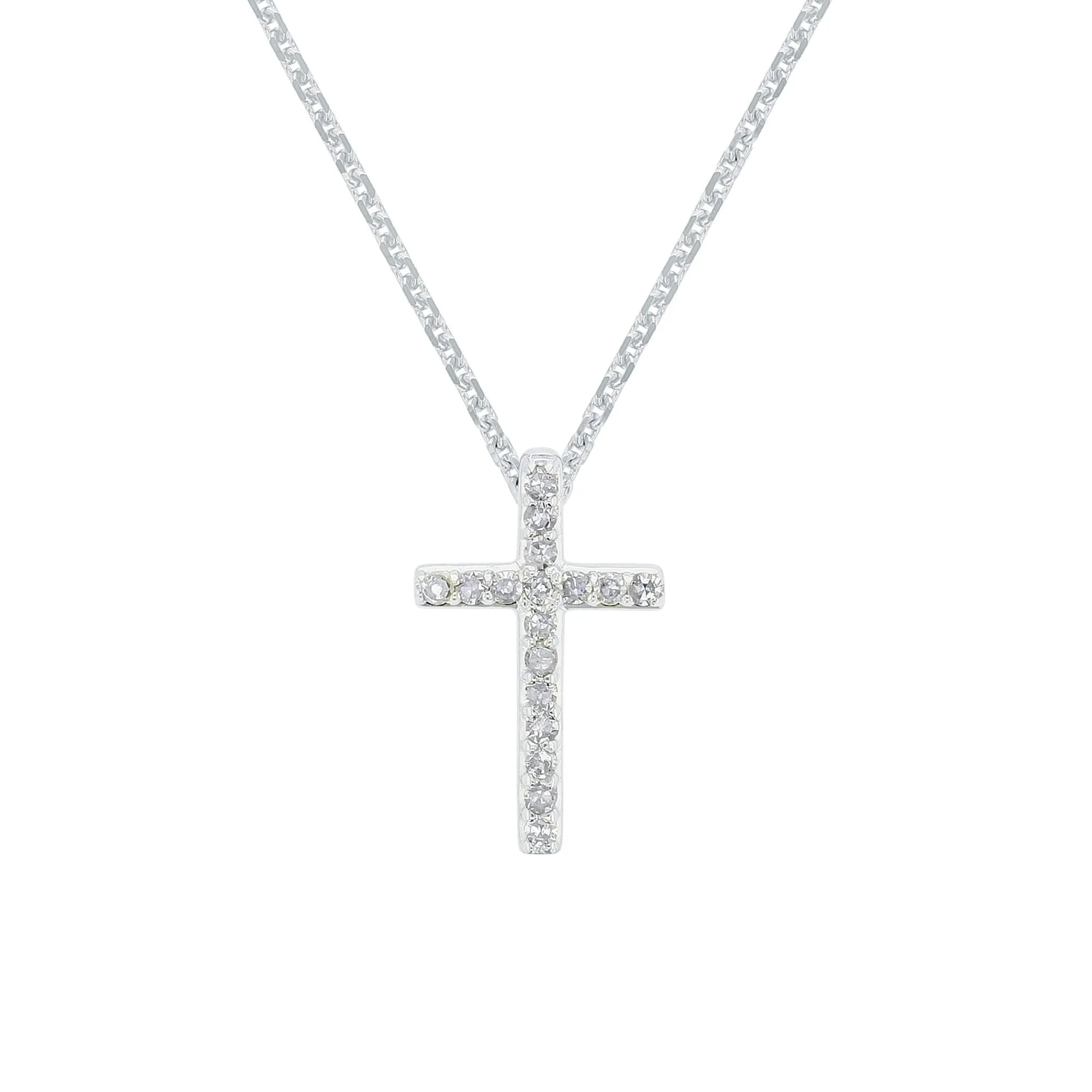 Tranquil Cross Diamond Necklace