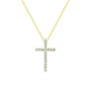 Tranquil Cross Diamond Necklace