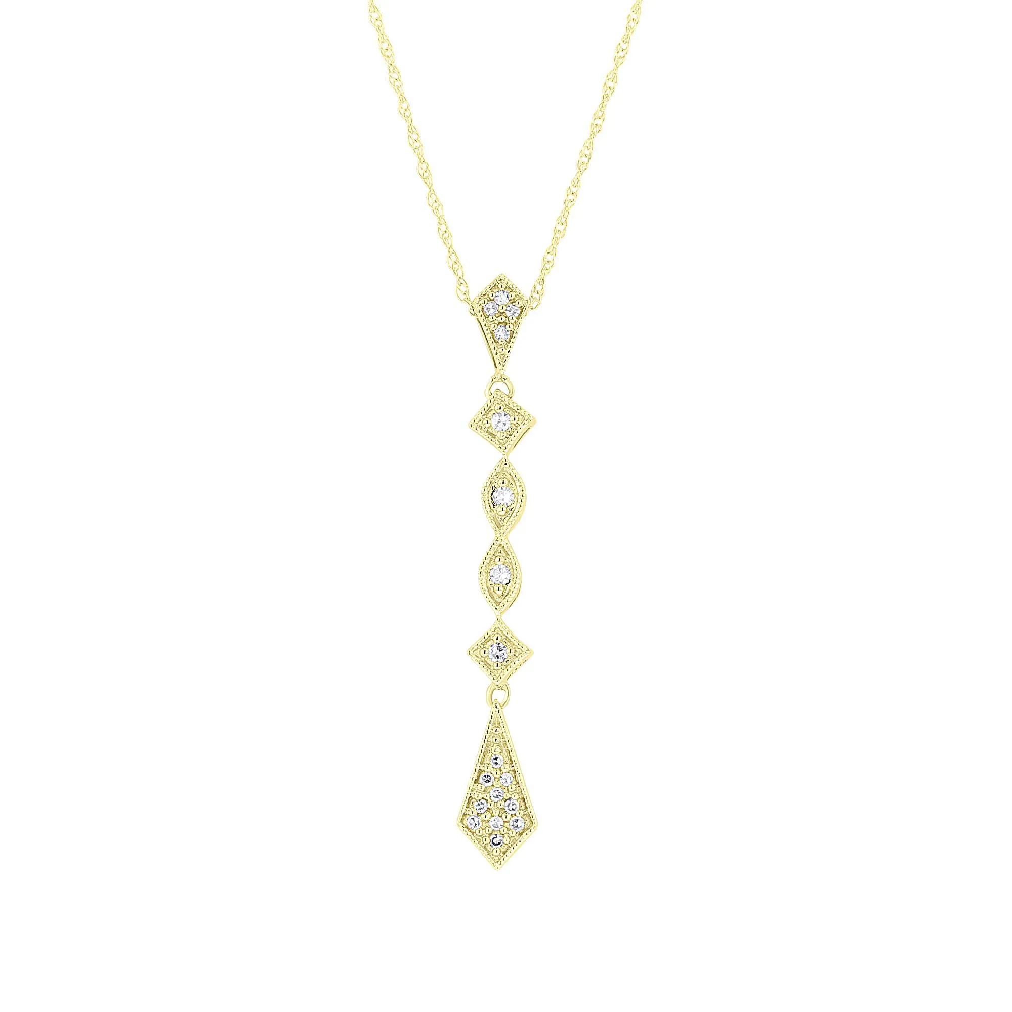 Trendsetter Drop Diamond Pendant